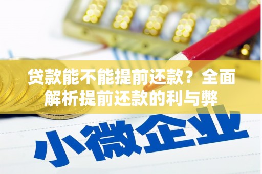 雷山贷款能不能提前还款？全面解析提前还款的利与弊