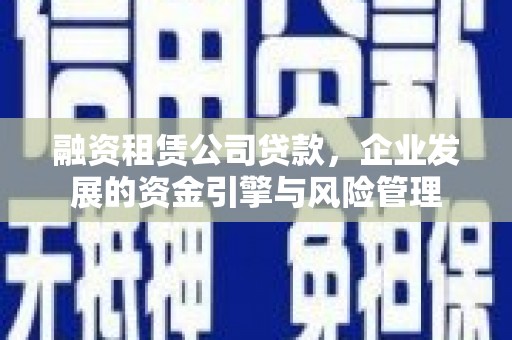 雷山融资租赁公司贷款，企业发展的资金引擎与风险管理