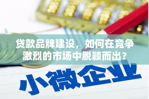 雷山贷款品牌建设，如何在竞争激烈的市场中脱颖而出？